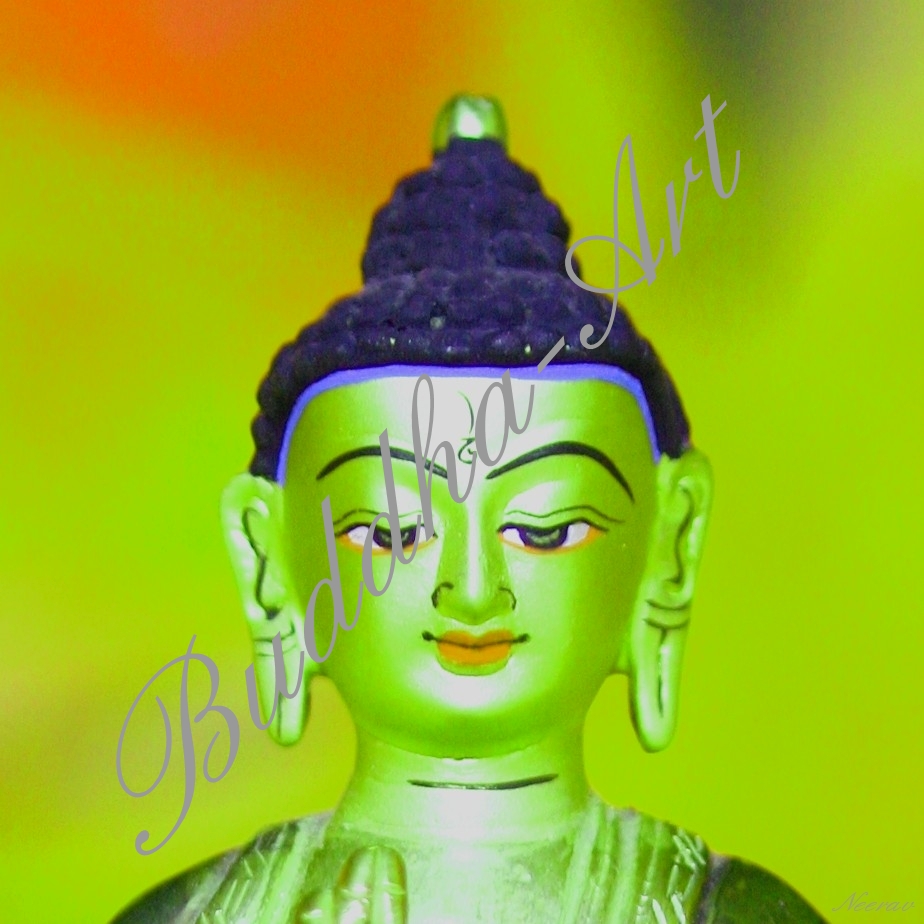 'Buddha-Arts ~ Neon-Buddha yellow'