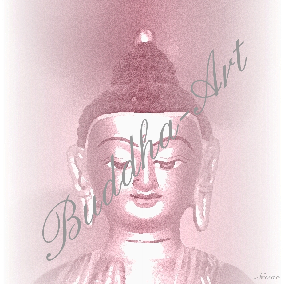 'Antik-Buddha in rot'
